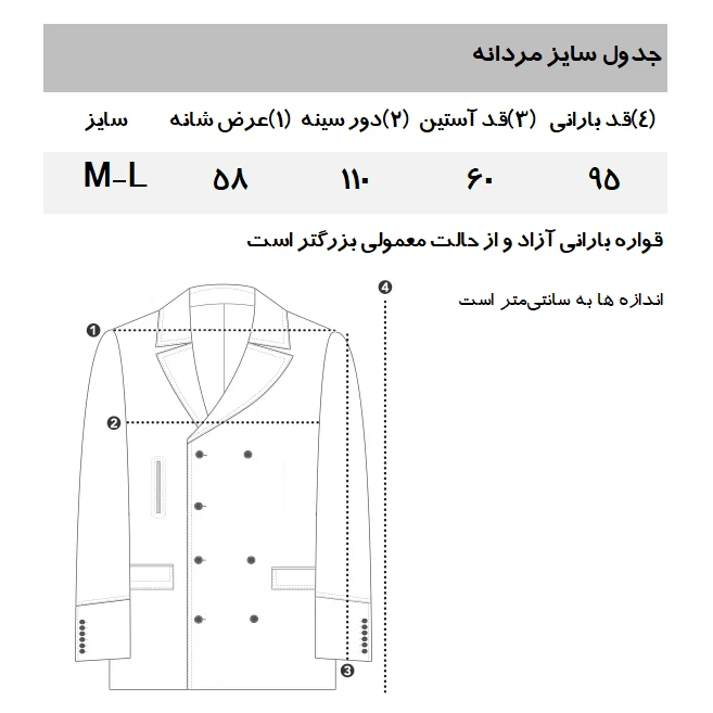 عکس شماره 2 : بارانی مردانه مدل zr103
