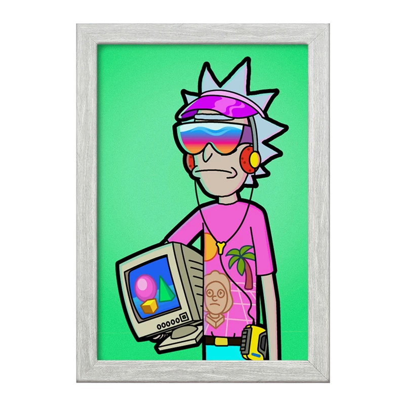 تابلو خندالو طرح انیمیشن ریک و مورتی Rick and Mort کد 26591