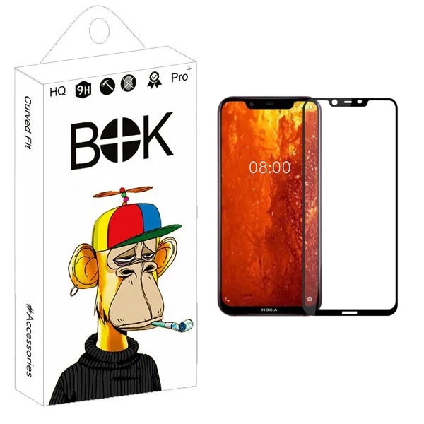 محافظ صفحه نمایش بوک مدل Transparent Full مناسب برای گوشی موبایل نوکیا X7 / 8.1