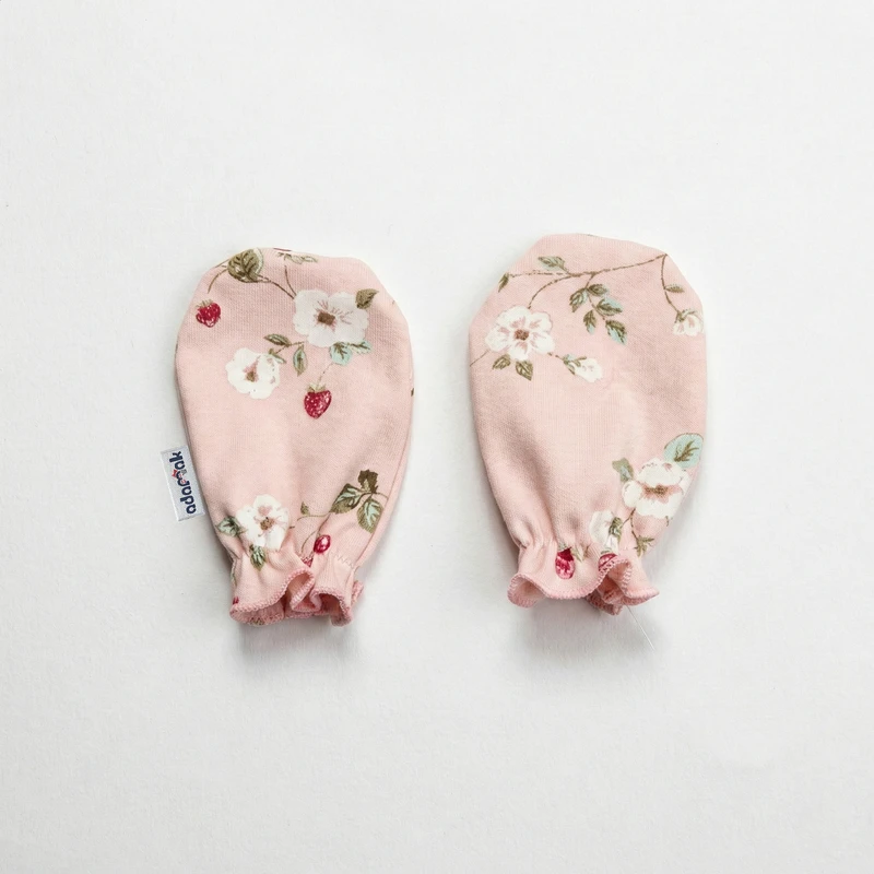 دستکش نوزادی آدمک مدل توت فرنگی