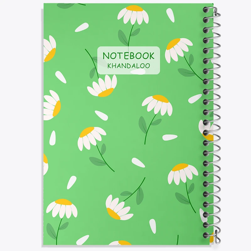 دفتر ژورنال نویسی 50 برگ خندالو مدل نقطه ای طرح گل گلی کد N936