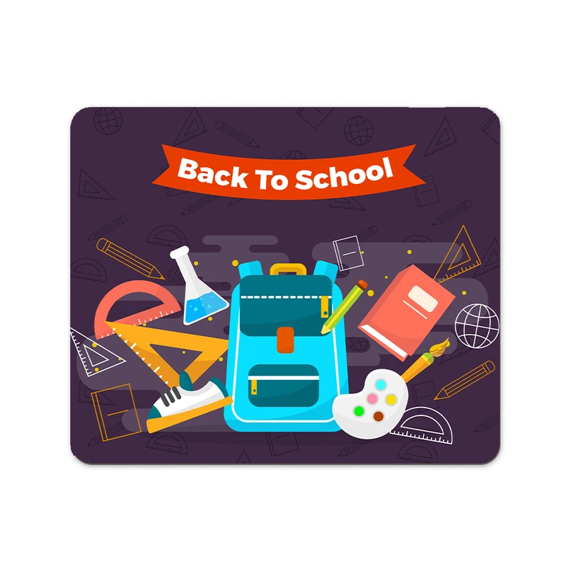 ماوس پد پاد آفرین مدل بازگشت به مدرسه ماه مهر دانش آموز کلاس درس کد P597 سایز 19*24 سانتی متر