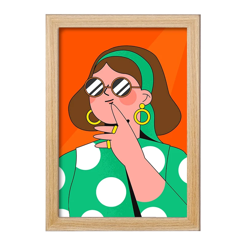 تابلو خندالو مدل دختر قوی Girl Power کد 28936