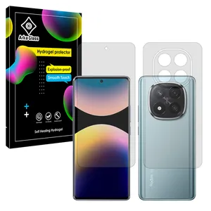 Arka glass Transparent model Tough screen protector suitable for Xiaomi Redmi Note 14 Pro Plus 5G mobile phone along with the back of the phone