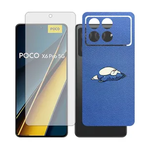 Glass Together model transparent Screen Protector Suitable for Xiaomi Poco X6 Pro Mobile Phone with Back cover sticker