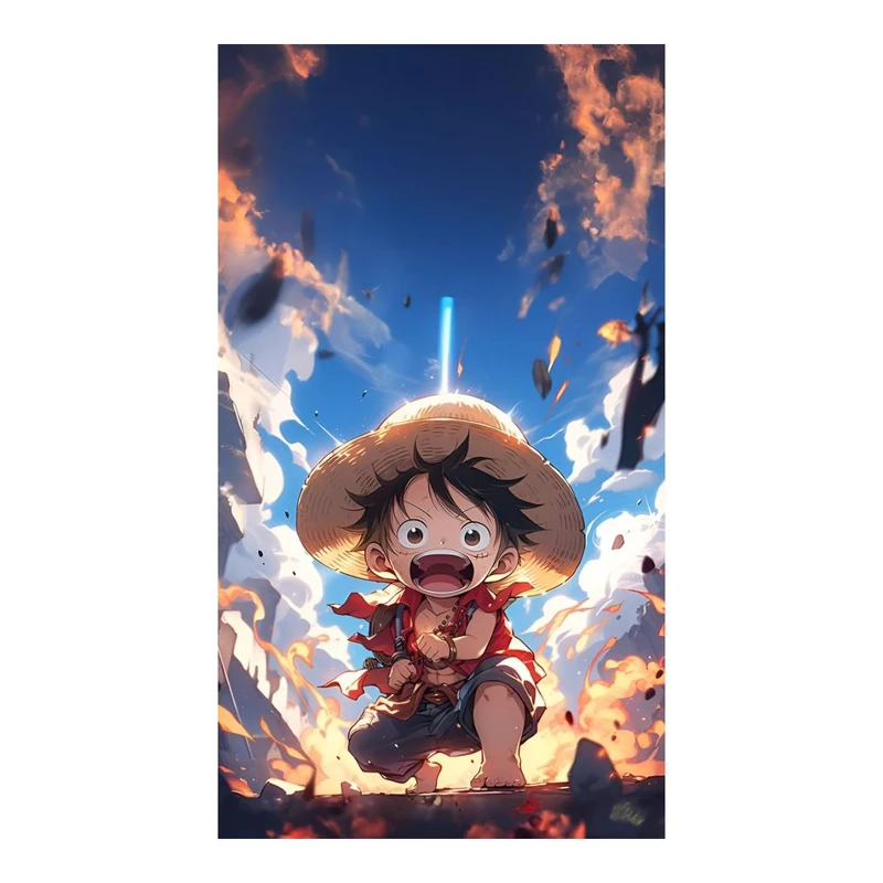 استیکر لپ تاپ و موبایل مدل انیمه طرح وان پیس مانکی دی لوفی one piece Monkey D Luffy کد 6310