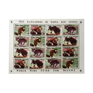 تمبر یادگاری مدل حیوانات کد t-169 مجموعه 16 عددی