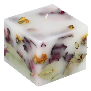 شمع دست ساز مدل الپادو ویترینی flowercube