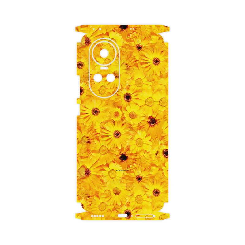 برچسب پوششی ماهوت مدل Yellow_Flower-FullSkin مناسب برای گوشی موبایل اپو Reno 10 5G