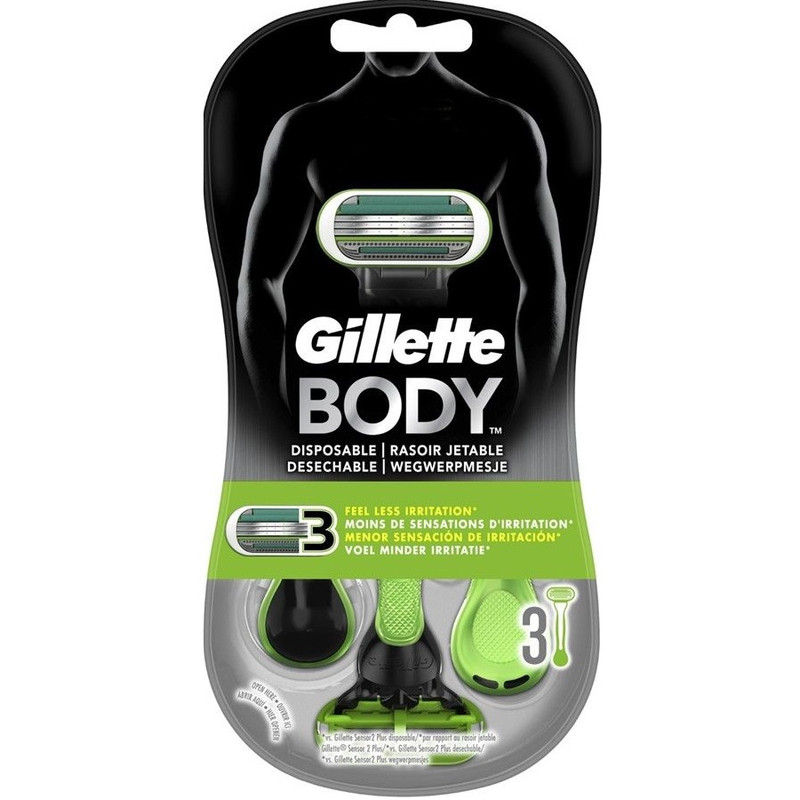 خود تراش ژیلت مدل مردانه Body بسته 3 عددی