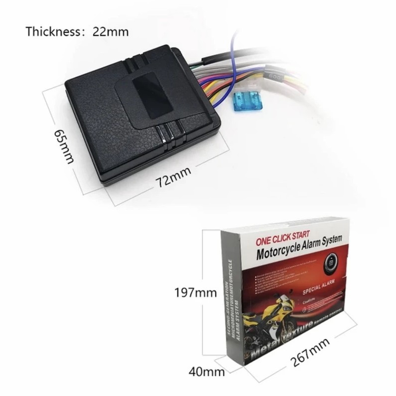 دزدگیر موتور سیکلت مدل کی لس کد E22