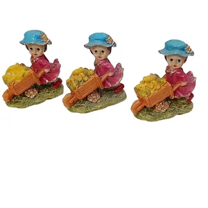 مجسمه مدل دختر کشاورز کد ps9 مجموعه 3 عددی
