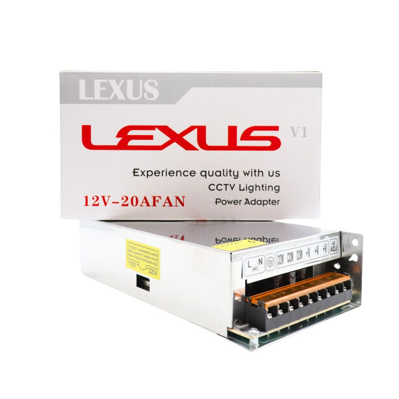 منبع تغذیه سوئیچینگ 12 ولت 20 آمپر لکسوس مدل S-240-12