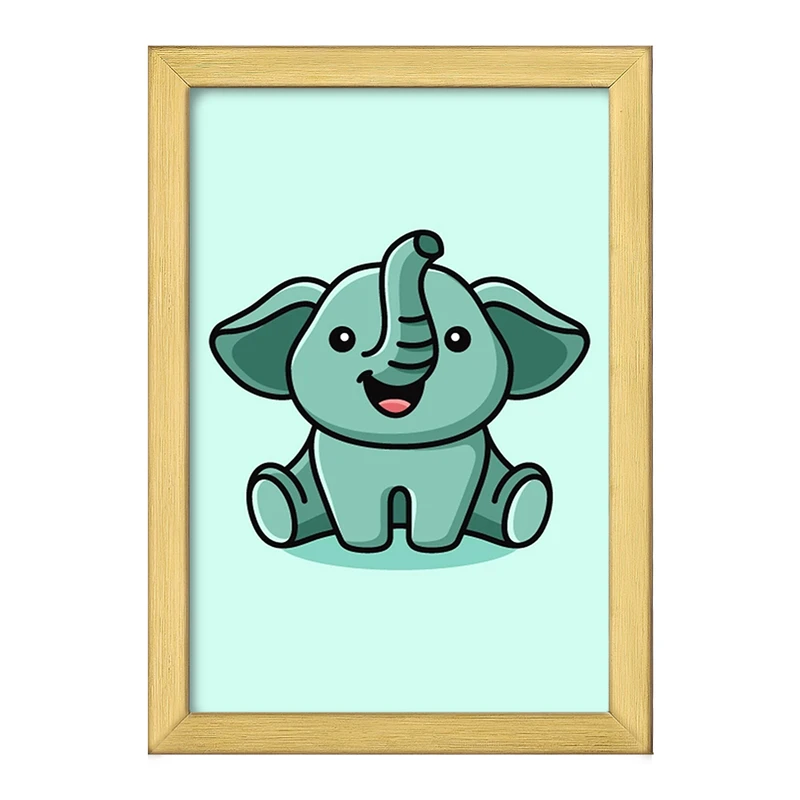 تابلو خندالو طرح حیوانات بامزه فیل کد 28180