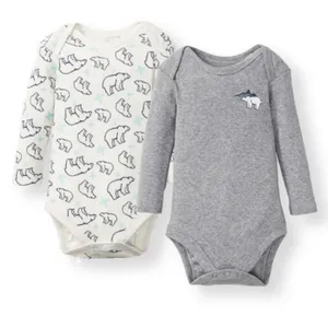 بادی آستین بلند نوزادی لوپیلو مدل K0170 مجموعه 2 عددی