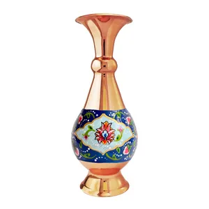 گلدان مسی مدل پرداز نقوش سنتی کد 016