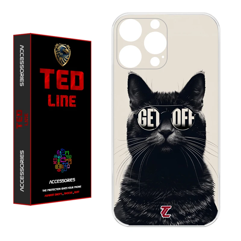 کاور تدلاین طرح گربه کد 1175 مناسب برای گوشی موبایل اپل Iphone 13 Pro