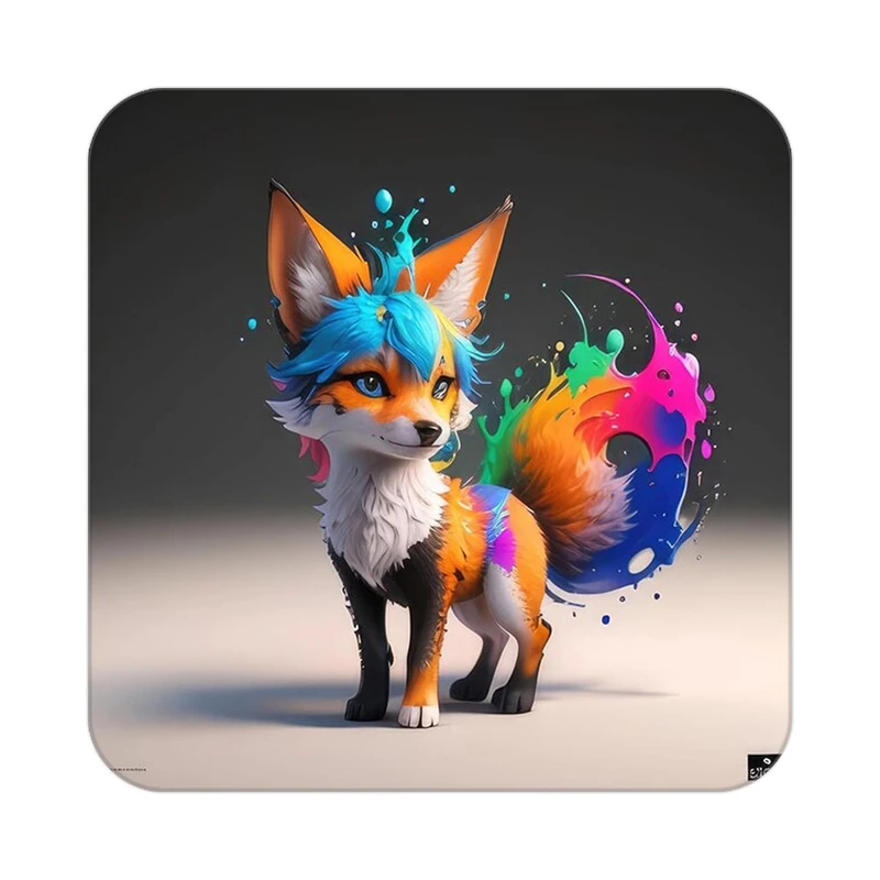 زیر لیوانی کاکتی طرح حیوانات رنگی مدل mp25460