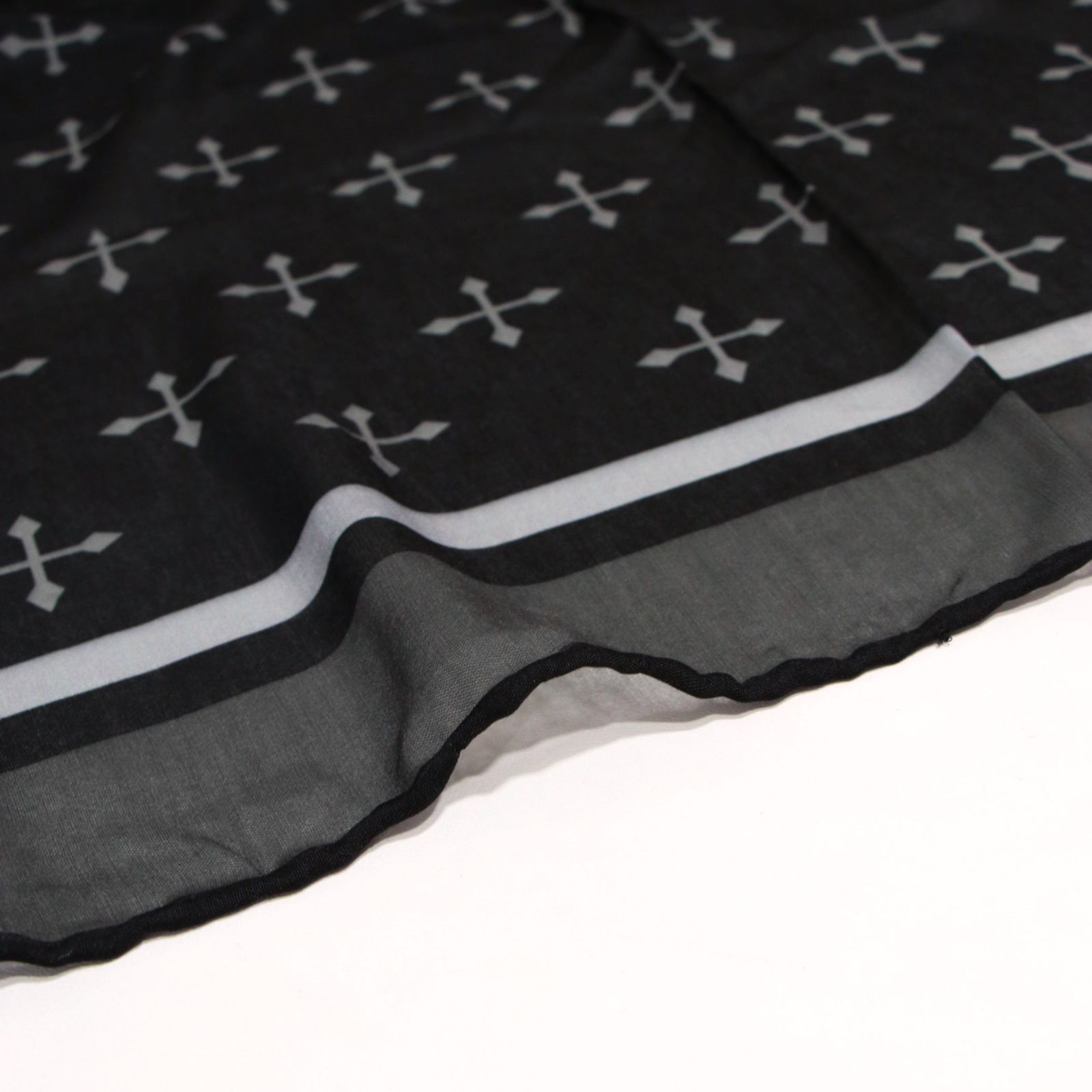 روسری زنانه مدل نخی جدید دور دست دوز قواره 110 کد ana-7095 -  - 9