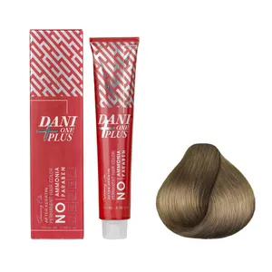 رنگ مو دنی وان مدل پلاس شماره 7.7 حجم 100 میلی لیتر رنگ بلوند زیتونی متوسط