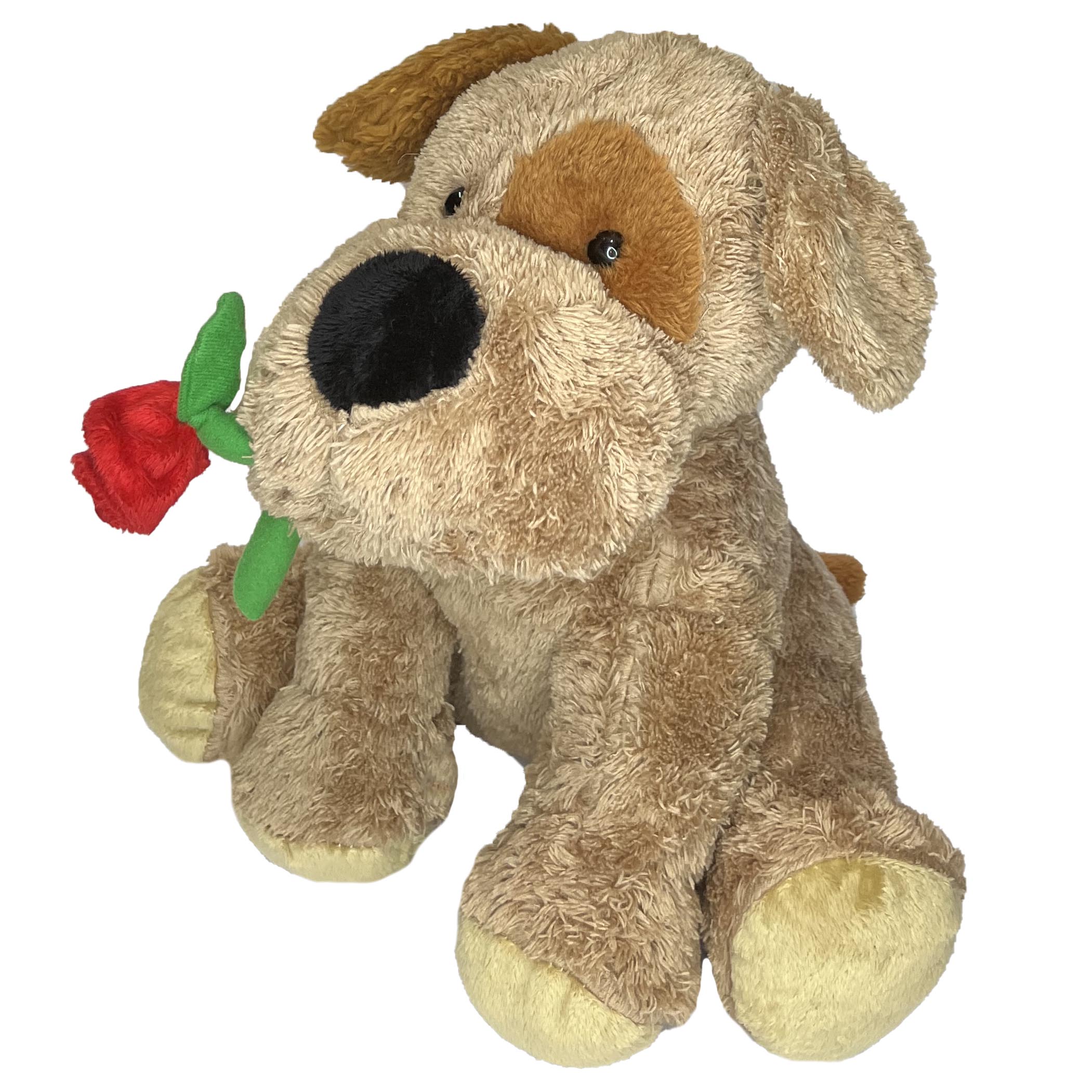 عروسک طرح سگ پاپی مدل Puppy Dog with Rose کد SZ11/924 طول 32 سانتی‌متر
