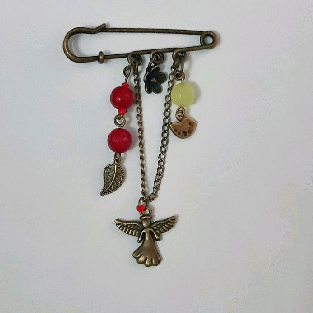 سنجاق سینه دخترانه مدل فرشته کد 1488