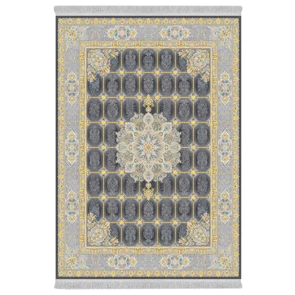 فرش پارچه‌ای دفه مدل فرشینه هازان مخمل طرح فانتزی کد 3035