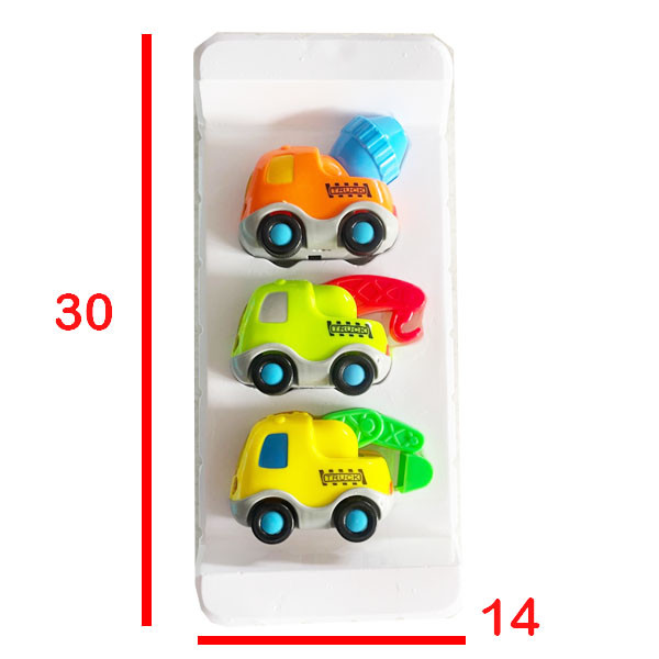 ماشین بازی مدل Cute-Cartoon بسته 3 عددی