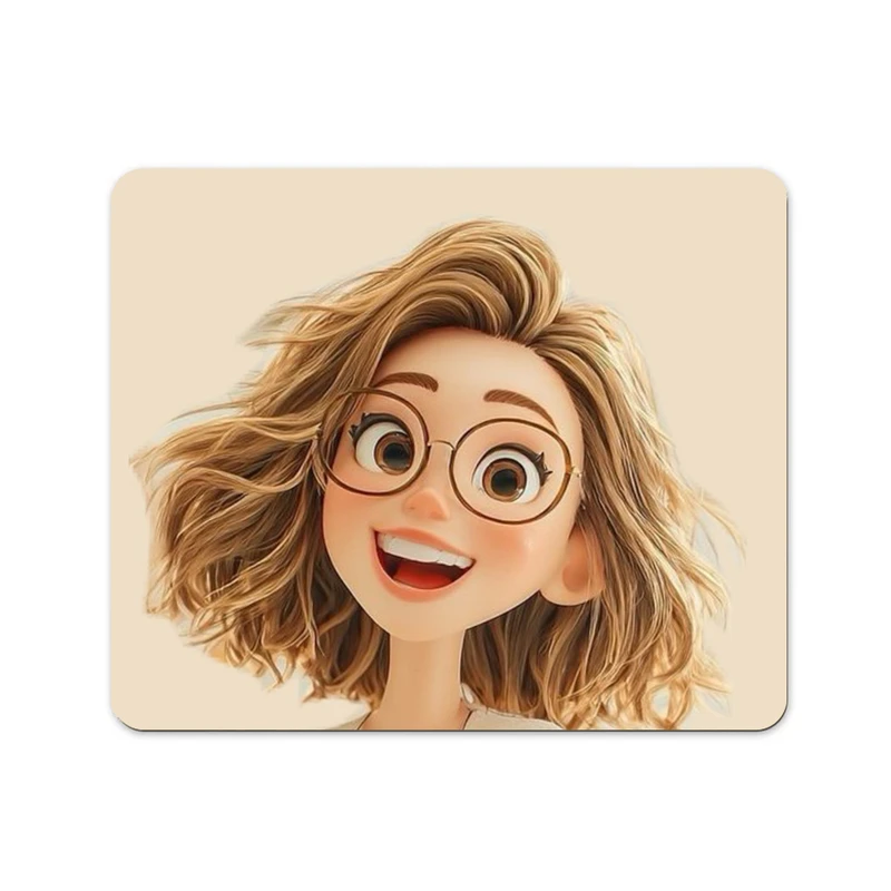 ماوس پد پاد آفرین طرح دختر کد 482 سایز 19*24 سانتی متر