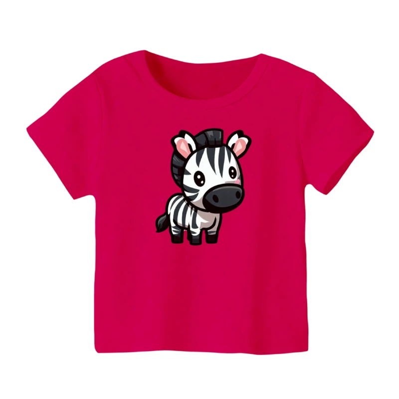 تی شرت آستین کوتاه بچگانه مدل گورخر کد ۲