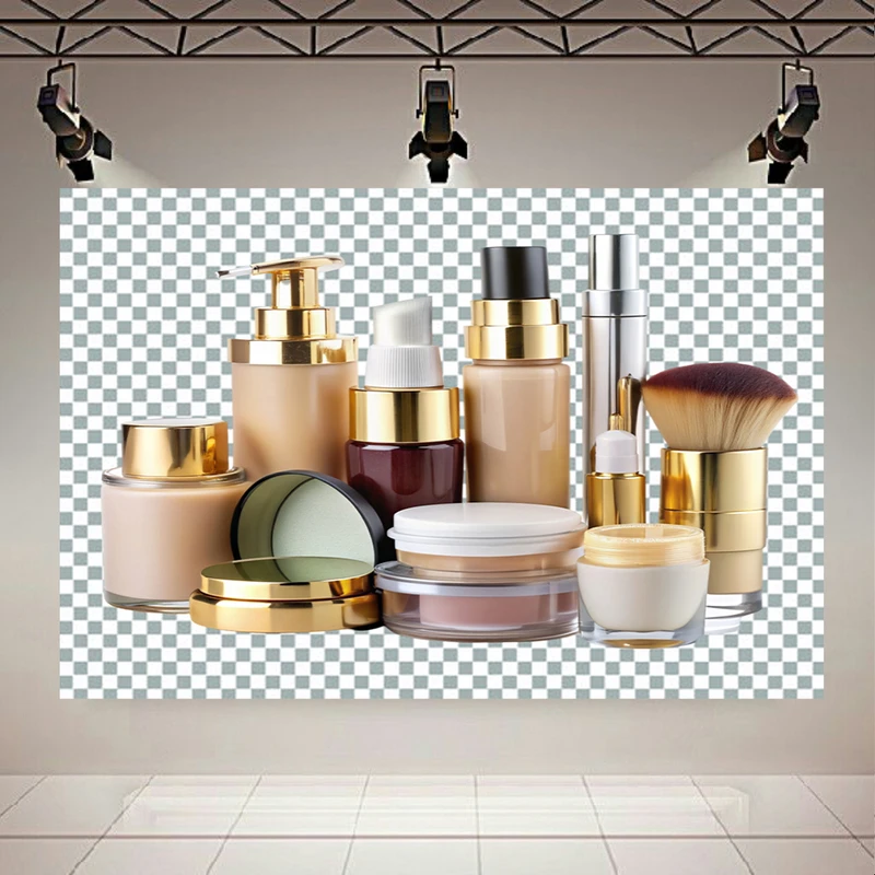 پوستر دیواری طرح ست لوازم آرایشی کد AR302577