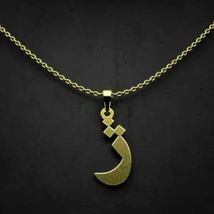 گردنبند طلا 18 عیار زنانه مدوپد مدل حرف ژ کد I3-1-1270