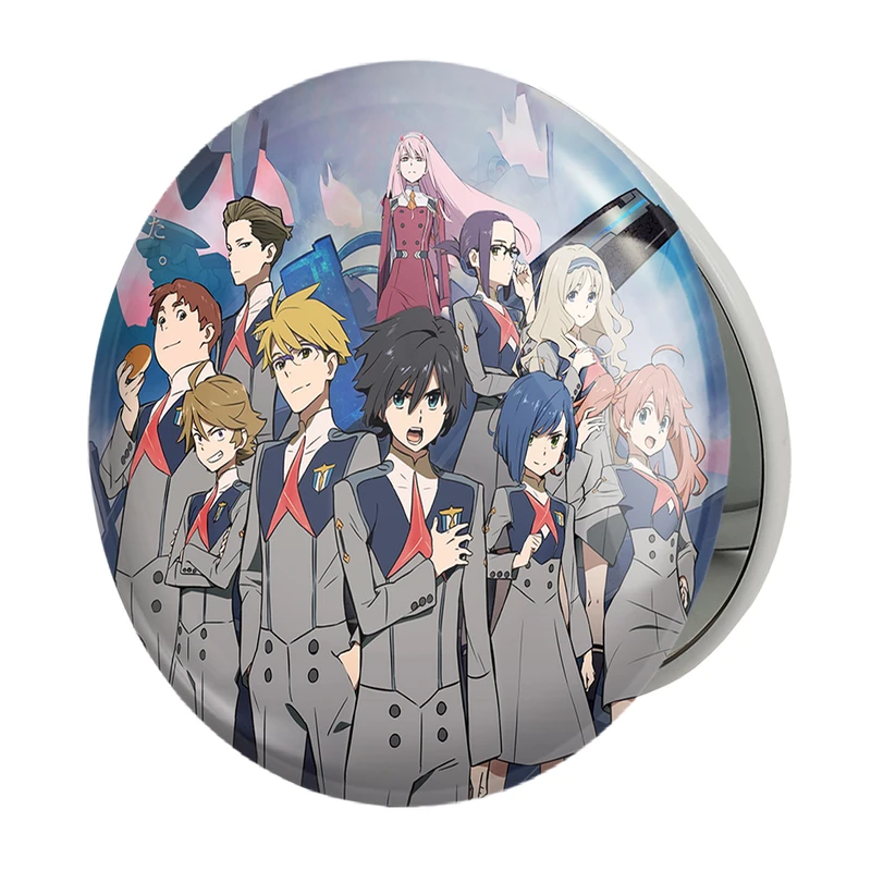 آینه جیبی خندالو طرح انیمه دارلینگ Darling مدل تاشو کد 10506 