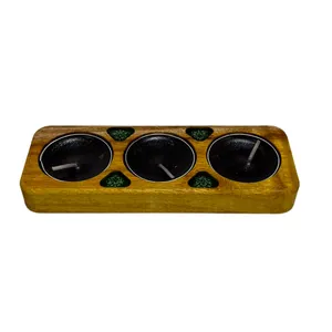 جا شمعی چوبی JS-001