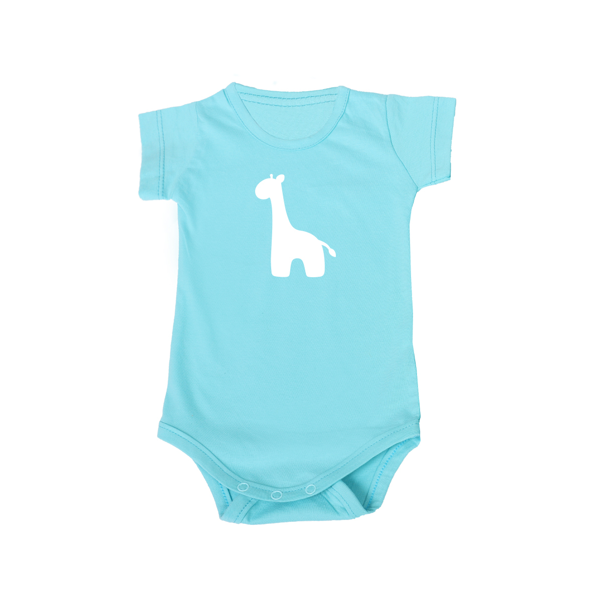 بادی آستین کوتاه نوزادی مدل زرافه کد zarafe-b-1