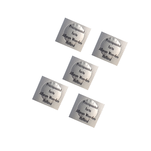 قرص ضد انگل سگ و گربه آلفاسان مدل Praziquantel بسته 5 عددی