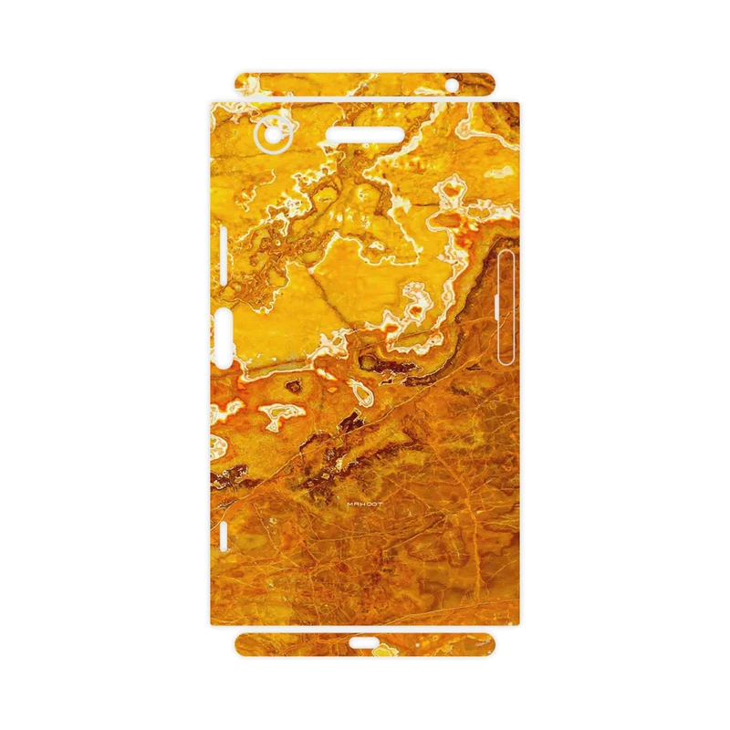 برچسب پوششی ماهوت مدل Gold Marble-FullSkin مناسب برای گوشی موبایل سونی Xperia XZ1