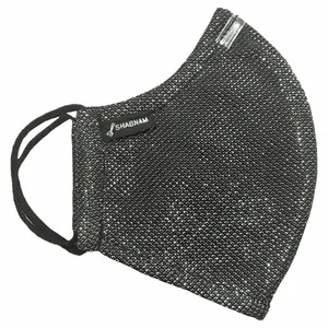 ماسک پارچه‌ای شبنم مدل مجلسی طرح شاین