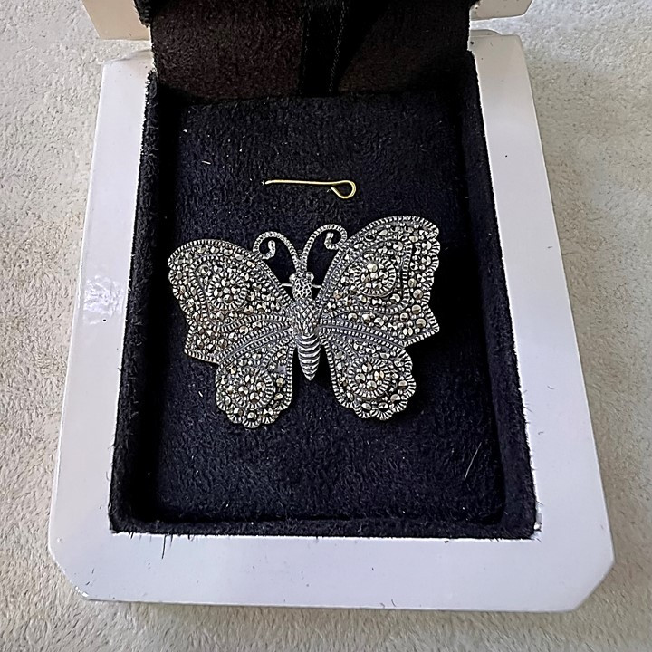 گل سینه زنانه مدل نقره کد glsr-2457