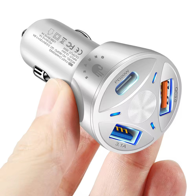 شارژر فندکی 38 وات اکی یس مدل PD1QC3USB200