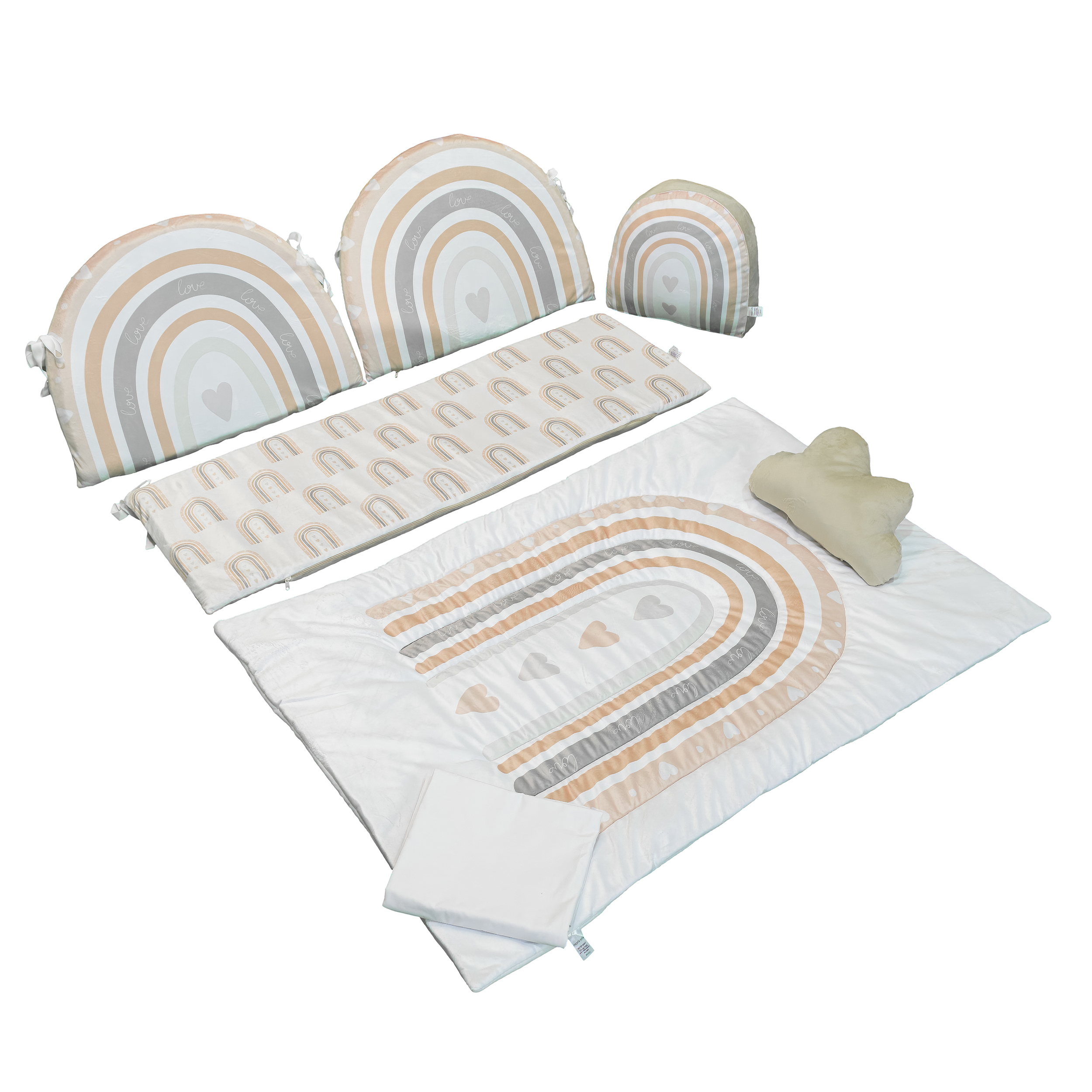 سرویس خواب 7 تکه کودک مامزکیوتی مدل رنگین کمان