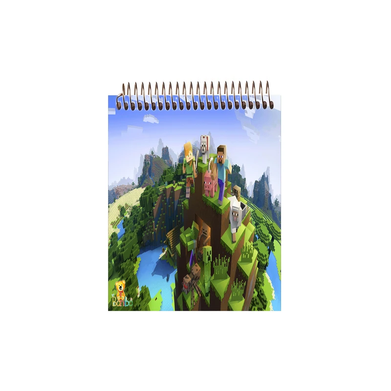 دفتر نقاشی 50 برگ بانیبو مدل  ماینکرافت کد 2714