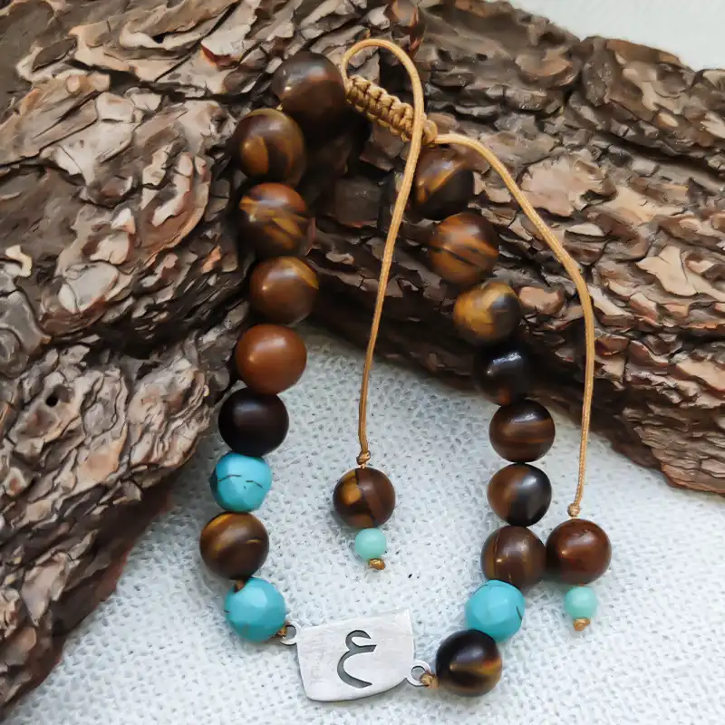 دستبند نقره مدل ع