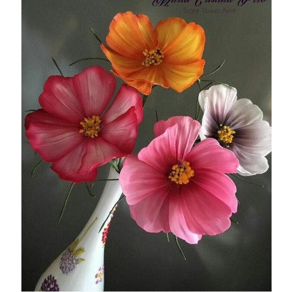 سیلیکون قالب گیری به گز مدل گل ختمی مجموعه 6عددی