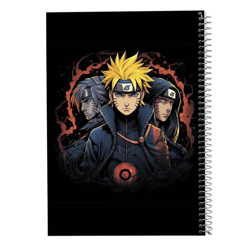 دفتر ژورنال نویسی 50 برگ مدوپد مدل نقطه ای طرح Naroto کد DF11391