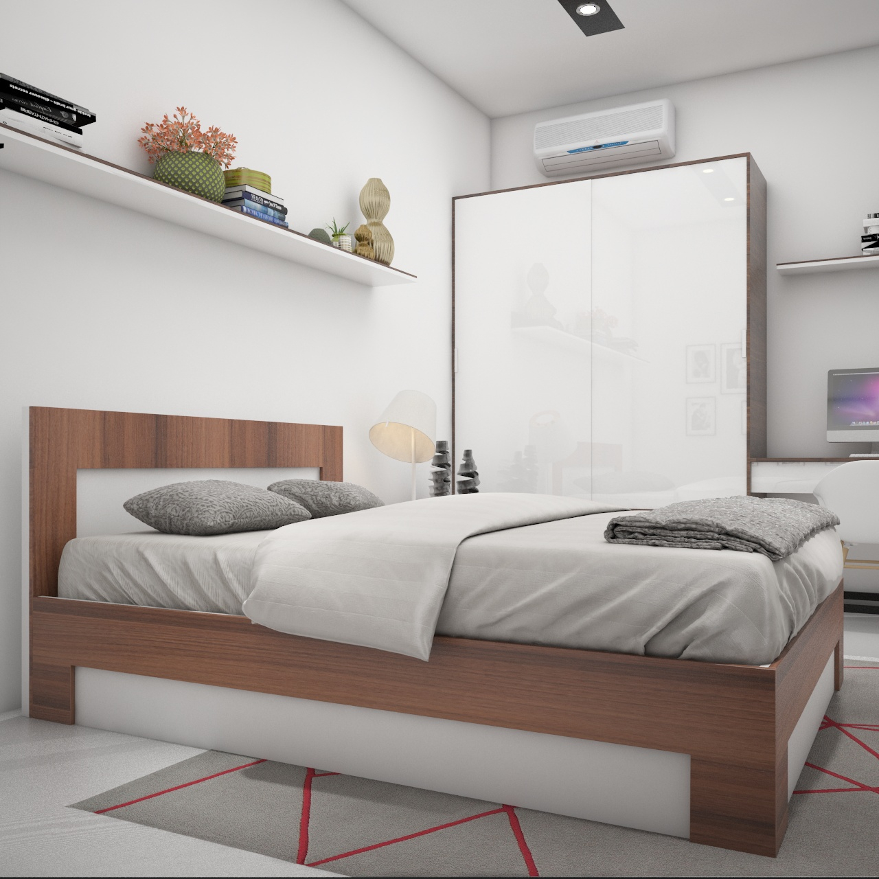 تخت خواب دو نفره اعیان مدل FH303 سایز 160x200 سانتی متر