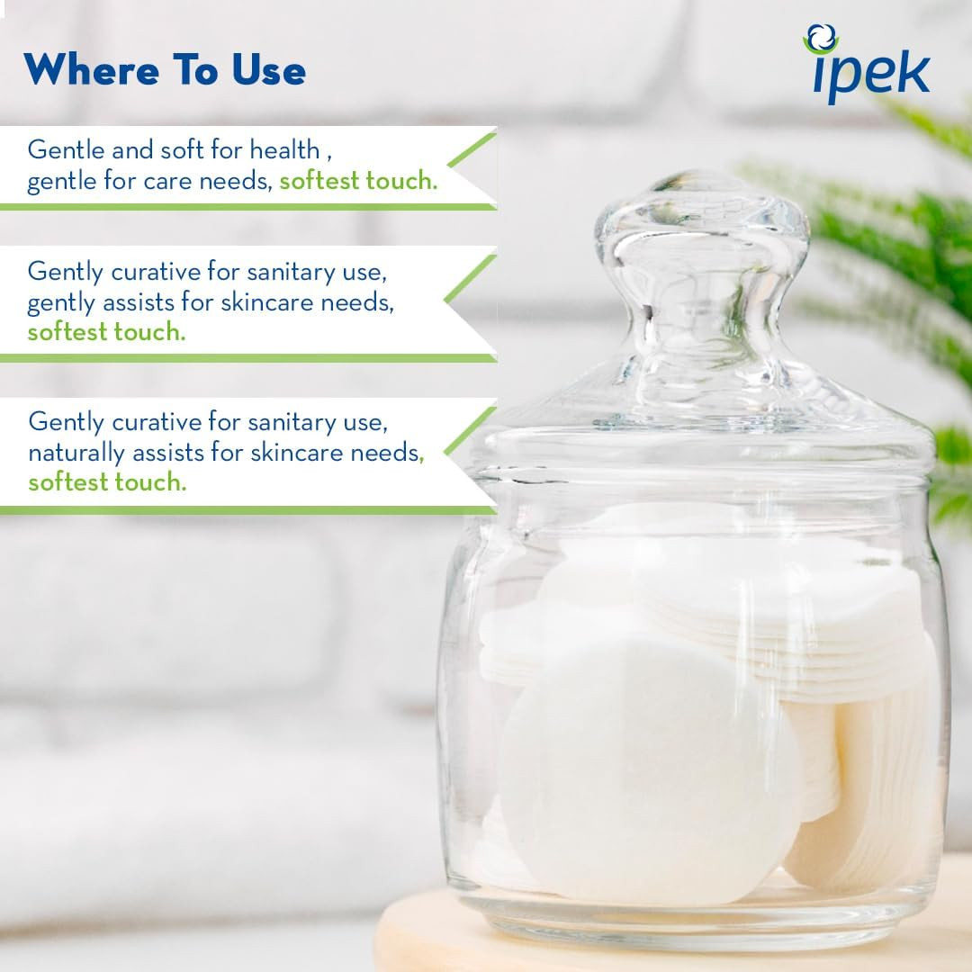 پد آرایشی ایپک مدل cotton makyaj بسته 120 عددی مجموعه 2 عددی