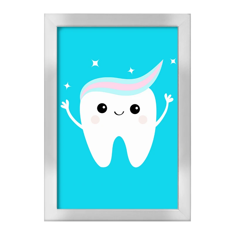 تابلو خندالو طرح دندان و دندان پزشکی کودکانه کد 36736