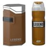 ادو پرفیوم مردانه عماد آرا مدل LEGEND حجم 100 میلی لیتر به همراه اسپری عمادآرا مدل LEGEND حجم 200 میلی لیتر