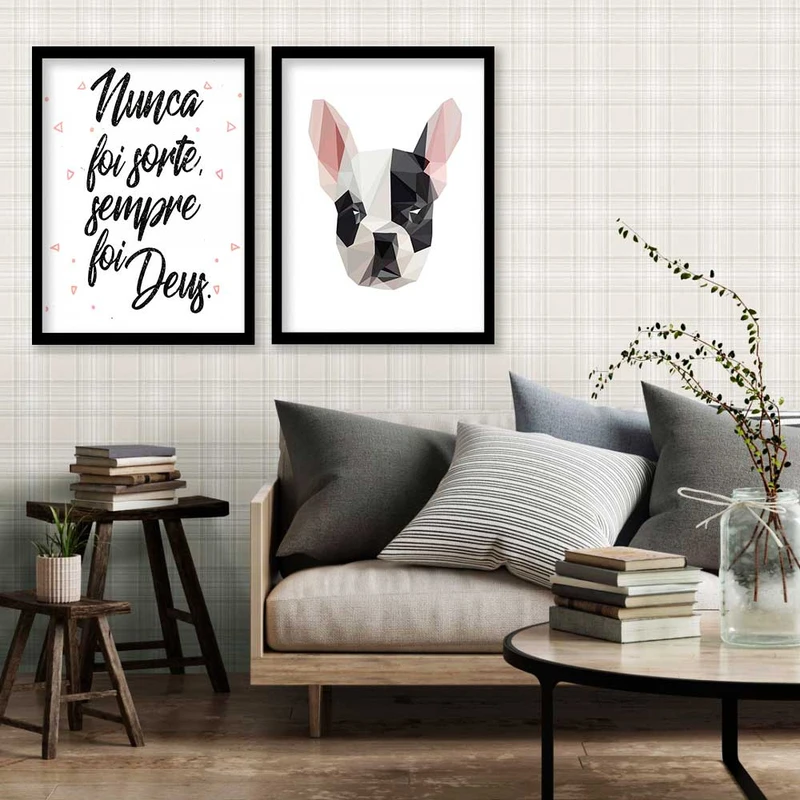 تابلو صبا طرح مدل سگ فانتزی مجموعه 2 عددی